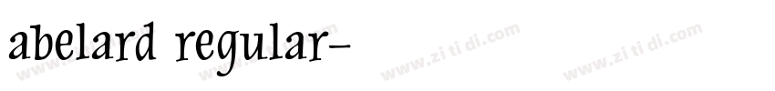 abelard regular字体转换